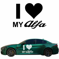 ALFA ROMEO I love my Alfa Romeo - naklejka - rozmiary kolory Samoprzylepna, odporna na temperaturę i warunki atmosferyczne - alfa_romeo_i_love_alfa_romeo_1.png