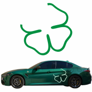 ALFA ROMEO koniczyna nie pełna - naklejka - kolory Samoprzylepna, odporna na temperaturę i warunki atmosferyczne - alfa_romeo_konczyna_nie_pelna__1.png