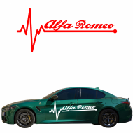 ALFA ROMEO ekg linia życia - naklejka - rozmiary kolory Samoprzylepna, odporna na temperaturę i warunki atmosferyczne - alfa_romeo_linia_zycia.png