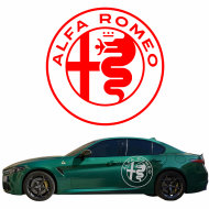 ALFA ROMEO logo obrys - naklejka - kolory Samoprzylepna, odporna na temperaturę i warunki atmosferyczne - alfa_romeo_logo_obrys_1.png