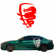 ALFA ROMEO Logo Square grill - naklejka - kolory Samoprzylepna, odporna na temperaturę i warunki atmosferyczne - alfa_romeo_logo_square_grill.png