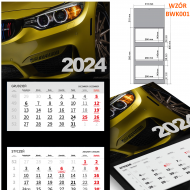 Kalendarz 2024 BMW trójdzielny trójdzielne 3-dzielny - bwk001_wiz.png
