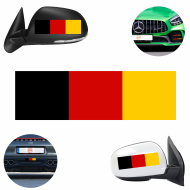 NIEMIECKA flaga 23X7 na grill nerkę zderzak wlepa naklejka - flaga_niemcy_23x7_glowna.png