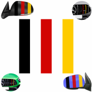 Paski NIEMIECKA flaga naklejka na grill 5X25 - flaga_niemcy_pasek_szeroki_glowna.png