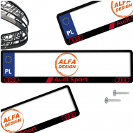 Ramka pod tablice rejestracyjne AUDI SPORT LOGO 1 szt. ramki do tablic - kd_glowna_audi_sport_logo.png