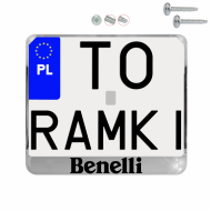 Ramka pod tablice rejestracyjne BENELLI CHROM motocykl napis ramki do tablic moto - moto_ramka_benelli_chrom_0.png