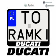 Ramka pod tablice rejestracyjne DUCATI motocykl napis ramki do tablic moto - moto_ramka_ducati_0.png