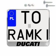 Ramka pod tablice rejestracyjne DUCATI CHROM motocykl napis ramki do tablic moto - moto_ramka_ducati_chrom_0.png