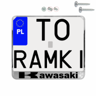 Ramka pod tablice rejestracyjne KAWASAKI CHROM motocykl napis ramki do tablic moto - moto_ramka_kawasaki_chrom_0.png