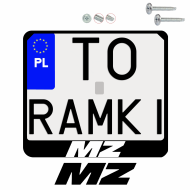 Ramka pod tablice rejestracyjne MZ motocykl napis ramki do tablic moto - moto_ramka_mz_0.png