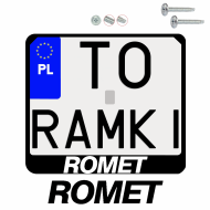 Ramka pod tablice rejestracyjne ROMET motocykl napis ramki do tablic moto - moto_ramka_romet_0.png