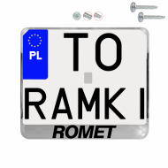 Ramka pod tablice rejestracyjne ROMET CHROM motocykl napis ramki do tablic moto - moto_ramka_romet_chrom_0.png
