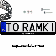 Ramki ramka tablic AUDI QUATTRO 1 szt. napis pod tablice rejestracyjne - ramka_audi_quattro_0.png