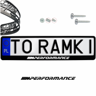 Ramka pod tablice rejestracyjne BMW M PERFORMANCE 1 szt. z naklejka ramki do tablic - ramka_bmw_m_performance_0.png