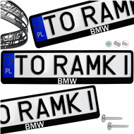 Ramki ramka tablic BMW 1 szt. napis pod tablice rejestracyjne - ramka_czarna_bmw_2.png