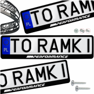 Ramki ramka tablic BMW M PERFORMANCE 1 szt. napis pod tablice rejestracyjne - ramka_czarna_bmw_m_performance_2.png