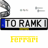 Ramka pod tablice rejestracyjne FERRARI kolor 1 szt. z naklejka ramki do tablic - ramka_ferrari_kolor_0.png