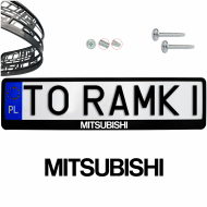 Ramka pod tablice rejestracyjne MITSUBISHI 1 szt. z naklejka ramki do tablic - ramka_mitsubishi_0.png