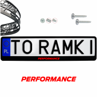 Ramki ramka tablic PERFORMANCE 1 szt. KOLOR napis pod tablice rejestracyjne - ramka_performance_kolor_0.png