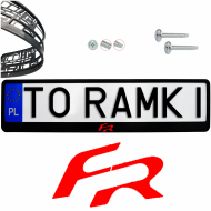 Ramka pod tablice rejestracyjne SEAT FR kolor 1 szt. ramki do tablic - ramka_seat_fr_kolor_czerwony_0.png