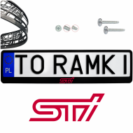 Ramka pod tablice rejestracyjne SUBARU STI kolor 1 szt. z naklejka ramki do tablic - ramka_subaru_sti_kolor_0.png