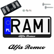 Ramka pod tablice rejestracyjne ALFA ROMEO 1 szt. napis USA JDM ramki do tablic  - ramka_usa_jdm_alfa_romeo_0.png