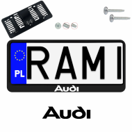 Ramka pod tablice rejestracyjne AUDI 1 szt. napis USA JDM ramki do tablic  - ramka_usa_jdm_audi_0.png