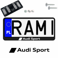 Ramka pod tablice rejestracyjne AUDI SPORT 1 szt. napis USA JDM ramki do tablic  - ramka_usa_jdm_audi_sport_0.png