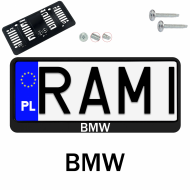 Ramka pod tablice rejestracyjne BMW 1 szt. z naklejka USA JDM ramki do tablic  - ramka_usa_jdm_bmw_0.png