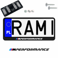 Ramka pod tablice rejestracyjne BMW M PERFORMANCE 1 szt. napis USA JDM ramki do tablic  - ramka_usa_jdm_bmw_m_per_kolor_0.png