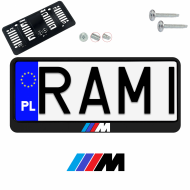 Ramka pod tablice rejestracyjne BMW M POWER 1 szt. napis USA JDM ramki do tablic  - ramka_usa_jdm_bmw_m_power_0.png