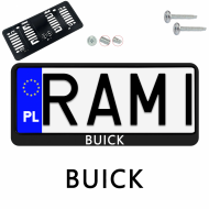 Ramka pod tablice rejestracyjne BUICK 1 szt. z naklejka USA JDM ramki do tablic  - ramka_usa_jdm_buick_0.png