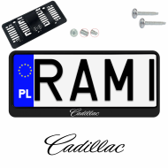 Ramka pod tablice rejestracyjne CADILLAC 1 szt. napis USA JDM ramki do tablic  - ramka_usa_jdm_cadillac_0.png