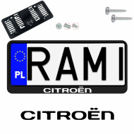 Ramka pod tablice rejestracyjne CITROEN 1 szt. napis USA JDM ramki do tablic  - ramka_usa_jdm_citroen_0.png