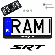 Ramka pod tablice rejestracyjne DODGE SRT 1 szt. z naklejka USA JDM ramki do tablic  - ramka_usa_jdm_dodge_srt_0.png