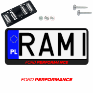 Ramka pod tablice rejestracyjne FORD PERFORMANCE KOLOR 1 szt. napis USA JDM ramki do tablic  - ramka_usa_jdm_ford_performance_kolor_0.png