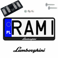 Ramka pod tablice rejestracyjne LAMBORGHINI 1 szt. napis USA JDM ramki do tablic  - ramka_usa_jdm_lamborghini_0.png