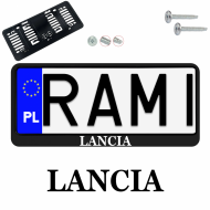 Ramka pod tablice rejestracyjne LANCIA 1 szt. napis USA JDM ramki do tablic  - ramka_usa_jdm_lancia_0.png