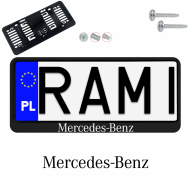 Ramka pod tablice rejestracyjne MERCEDES BENZ 1 szt. napis USA JDM ramki do tablic  - ramka_usa_jdm_mercedes_benz_0.png