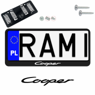 Ramka pod tablice rejestracyjne MINI COOPER 1 szt. napis USA JDM ramki do tablic  - ramka_usa_jdm_mini_cooper_0.png