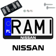 Ramka pod tablice rejestracyjne NISSAN 1 szt. napis USA JDM ramki do tablic  - ramka_usa_jdm_nissan_0.png