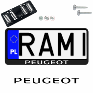 Ramka pod tablice rejestracyjne PEUGEOT 1 szt. napis USA JDM ramki do tablic  - ramka_usa_jdm_peugeot_0.png