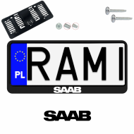 Ramka pod tablice rejestracyjne SAAB 1 szt. napis USA JDM ramki do tablic  - ramka_usa_jdm_saab_0.png