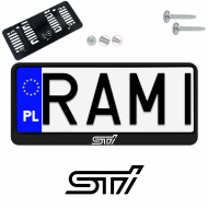 Ramka pod tablice rejestracyjne SUBARU STI 1 szt. napis USA JDM ramki do tablic  - ramka_usa_jdm_subaru_sti_0.png