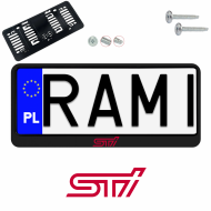 Ramka pod tablice rejestracyjne SUBARU STI KOLOR 1 szt. napis USA JDM ramki do tablic  - ramka_usa_jdm_subaru_sti_kolor_0.png