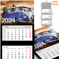 Kalendarz 2024 VW Volkswagen trójdzielny trójdzielne 3-dzielny - vwk001--wiz.png