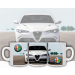 ALFA ROMEO GIULIA kubek kubki prezent dla fana fanki Marki z Nadrukiem, rodzaj kubka: klasyczny biały