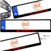 Ramka pod tablice rejestracyjne AUDI QUATTRO 1 szt. ramki do tablic