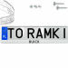 Ramka pod tablice rejestracyjne BUICK 1 szt. biała połysk ramki do tablic napis