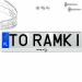 Ramka pod tablice rejestracyjne DODGE SRT DIABEŁ 1 szt. biała połysk ramki do tablic napis